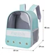 Рюкзак-перенос для кошек Taotaopets 261102 32*24*40 cm Green (OPT-11171) - изображение 6