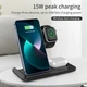 Док-станція Proda 3в1 для iPhone/Apple Watch/AirPods black - зображення 1