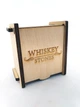 Камені для віскі Whiskey Stones, 4 шт. у дерев'яній коробці +щипці +мішок для зберігання (1509204203) - зображення 1