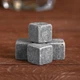 Камені для віскі Whiskey Stones, 4 шт. у дерев'яній коробці +щипці +мішок для зберігання (1509204203) - зображення 3