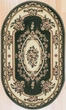Коврик Heat-Set 6199A Z.Green овал 80х160 см Зеленый - изображение 1