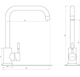 Кухона мийка Vector Front 42*50 см чорний + дозатор + сифон + змішувач - зображення 9