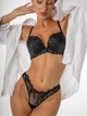 Комплект Lise Marie Cher Бюстгальтер Push-Up и Стринги 2178 Черный 70В/S (17140) - изображение 1