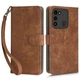 Чехол-книжка Deexe Delta Book для Tecno Spark 8C (KG5k) / Spark Go 2022 (KG5m) - Brown - изображение 1