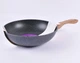 Сковорода WOK Benson BN-487 диаметр 30см антипригарное мраморное покрытие с индукционным дном сковорода для ВОК - изображение 4