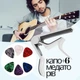 Набор для гитары каподастр и 6 медиаторов Overtone Capo Silver+6 Picks - изображение 1