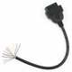 Кабель подовжувач OBD2 30см ОБД 16-pin МАМА під паяння розпаювання (622540457) Чорний - зображення 2