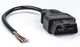 Кабель подовжувач OBD2 30см ОБД 16-pin ТАТО під паяння розпаювання (622540457) Чорний - зображення 1