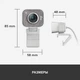 Веб-камера Logitech StreamCam (960-001281) Full HD White USB Type-C + два фронтальных микрофона - изображение 4