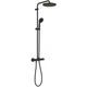 Душевая система с термостатом GROHE QuickFix Vitalio Start 266772430 с верхним душем латунь черная CV031147 - изображение 1