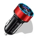 Автомобильное зарядное устройство быстрая зарядка Uslion US0116 Quick Charge3.0 2 USB порта Black-Red - изображение 4