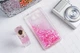 Чехол Glitter для Xiaomi Redmi 4x / 4х Pro Бампер Жидкий блеск сердце розовый - изображение 2