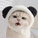 Шапка с ушками для кошек и собак White Pet Size S\M Weight 2-4.5 kg - изображение 1