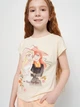 Детский летний комплект (футболка + шорты) для девочки Disney Frozen WE1123 104 см Бежевый (3609086530455) - изображение 6