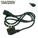 Кабель до блока живлення CEE 7/7-C13 10A/250V 1.2м шнур живлення до ПК/УПС (VS7005871) - изображение 1