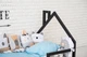 Детская кровать домик Монтессори BUSY WOOD напольная Модель 3 120х60 см черный - изображение 3