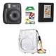 Камера моментальной печати Fujifilm Instax Mini 11 Black / Чехол прозрачный / Фотобумагой на 20 снимков / Фотоальбом черный на 64 снимка - зображення 1
