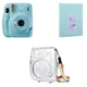 Набор Камера моментальной печати Fujifilm Instax Mini 11 Sky Blue / Чехол прозрачный / Фотоальбом голубой на 64 снимка - изображение 1