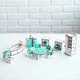 Набор кукольной мебели для Лол NestWood кухня+ванная 11 шт мятная (kml002m) - изображение 2