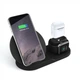 Станция Беспроводной зарядки 3 в 1 для телефона Часов и наушников Qi Dock Station N30 черная - изображение 2
