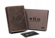 Кошелек мужской кожаный Always Wild N4-P-CHM-0990 темно-коричневый - изображение 1