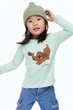 Реглан для дівчинки світло-зелений Stay Unique H&M 98-104см (400091568) - зображення 3