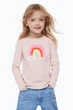 Реглан для девочки светло-розовый Радуга H&M 122-128см (400091580) - изображение 3