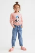 Реглан для девочки розовый Creative H&M 134-140cм (400091536) - изображение 4