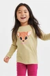 Реглан для дівчинки бежевий Олень H&M 134-140см (400091556) - зображення 4