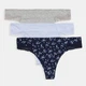 Набор трусиков танга женских хлопковых Tommy Hilfiger 834054491 XL 3 шт Разные цвета (1159776169) - изображение 1