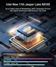 Настольный Мини-ПК DreamQuest Pro Mini PC N5105, Intel до 2,9 ГГц, 8 ГБ оперативной памяти + 256 ГБ M.2 SSD, мини-компьютер Windows 11 Pro, 4K UHD, WiFi 5.0, BT4.2, Gigabit Ethernet, HDMI X3 для офисного домашнего кинотеатра - изображение 6