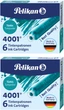 Набор чернильных картриджей Pelikan коротких 4001 2 уп по 6 шт Turquoise Бирюзовые (301705-2) - изображение 1