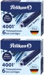 Набор чернильных картриджей Pelikan коротких 4001 2 уп по 6 шт Blue-Black Сине-черные (301184-2) - изображение 1