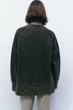 Свитшот оверсайз без начеса Zara 4174/650 L Черный - изображение 3