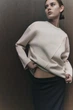 Свитшот оверсайз Zara 5644/485 S Экрю - изображение 2