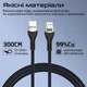 Кабель Promate PrimeLink8K-300 HDMI to HDMI 2.1 UHD HDR 3 м Grey (primelink8k-300.grey) - изображение 5