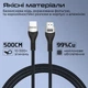 Кабель Promate PrimeLink8K-500 HDMI to HDMI 2.1 UHD HDR 5 м Grey (primelink8k-500.grey) - изображение 5