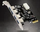 Плата расширения PCI-E на 4 х USB 3.0 с питанием MOLEX 5 Гбит/с расширитель портов (655582878) Черный - изображение 1