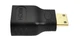 Перехідник з miniHDMI (тато) -> HDMI (мама) адаптер mini міні (618771573) Чорний - зображення 5