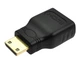 Перехідник з miniHDMI (тато) -> HDMI (мама) адаптер mini міні (618771573) Чорний - зображення 7