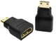 Перехідник з miniHDMI (тато) -> HDMI (мама) адаптер mini міні (618771573) Чорний - зображення 9