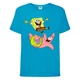 Футболка дитяча Спанч Боб (Sponge Bob) блакитна 128 см - зображення 1