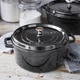 Каструля Staub Cast Iron 6 л чорна з кришкою (1112825) - изображение 3