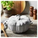 Каструля "Гарбуз" Staub Cast Iron 3,5 л з кришкою біла (1024043) - изображение 5