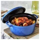 Каструля Staub Cast Iron 5,2 л блакитна з кришкою (11026140) - изображение 7