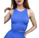 Топ в рубчик з мікрофібри Halter Top RIB Giulia Amparo Blue S/M Синій - зображення 1