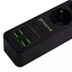 Мережевий подовжувач фільтр Proove Power Socket P-03 (3 розетки + 4 USB + 2 Type-C) 2М - зображення 6