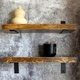 DVK Полка Настенная Лофт 55х15х3.6см Rustic Сосна покрыта маслами цвет Орех 1шт. - изображение 1