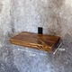 DVK Полка Настенная Лофт 25х15х3.6см Rustic Сосна покрыта маслами цвет Орех 1шт. - изображение 3