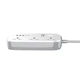 Сетевой фильтр удлинитель 3 розетки с 4 USB 2м с защитой с заземлением Ldnio 2500W 10A WiFi Белый (SCW3451) - изображение 5